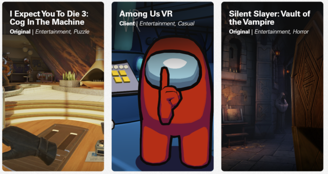 Preview for I Expect You TO Die 3, Among Us VRR, Silent Slayer